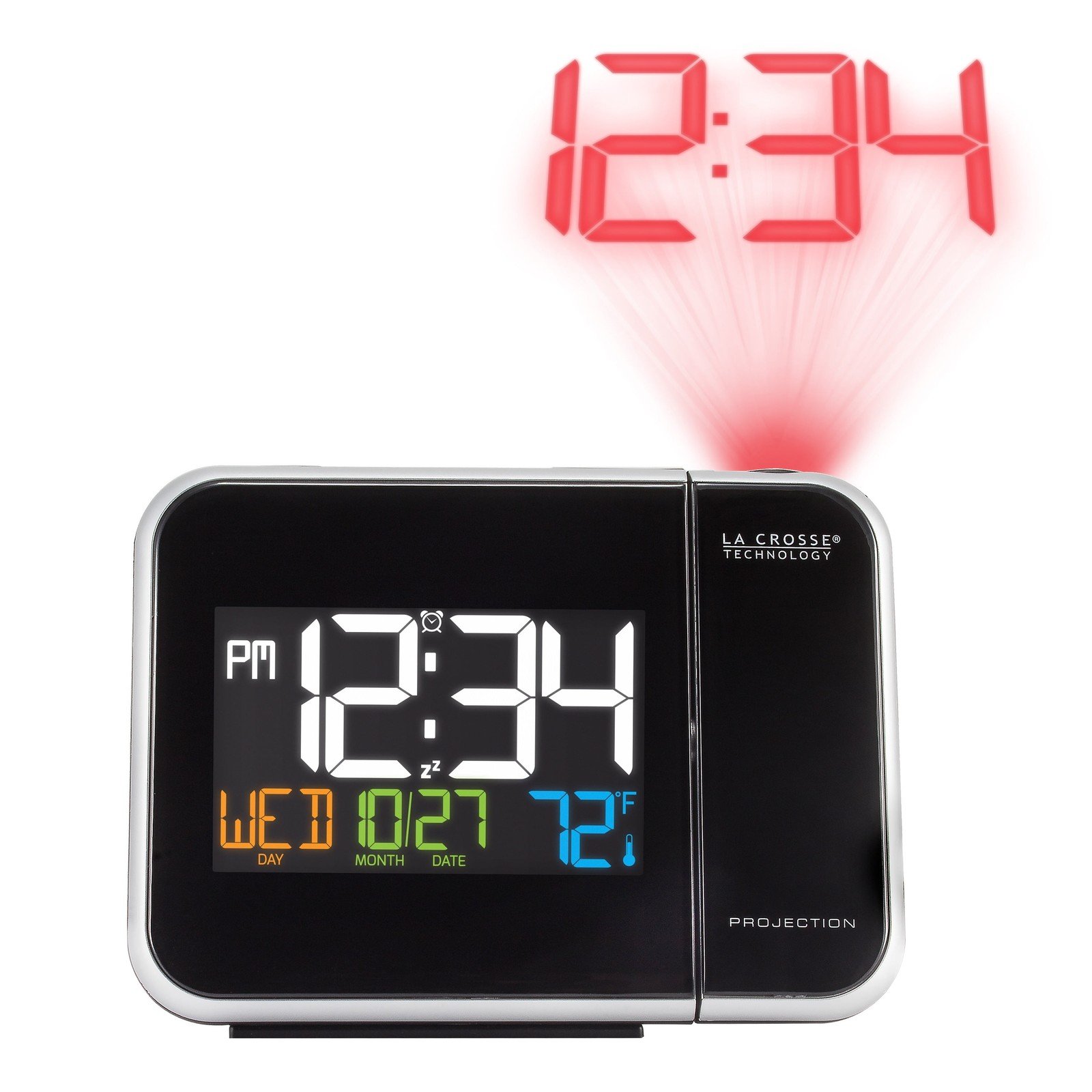 La Crosse Technology Entry-Level Projection Led Color AlarmClock withTemperature