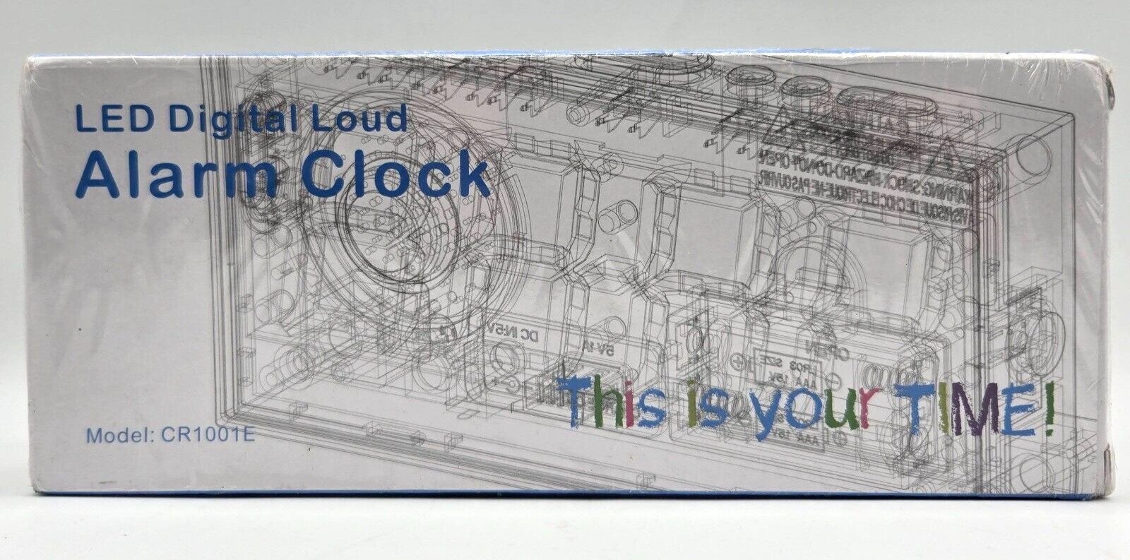 LED Digital Loud Alarm Clock Blue / NIB - SEALED