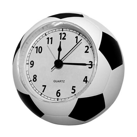LEHOZIHEQ Silent Desktop Alarm, Football Shape Alarm Clock for Bedroom, Creative Smart Alarm, Function Quality Material for Home Decor and Students