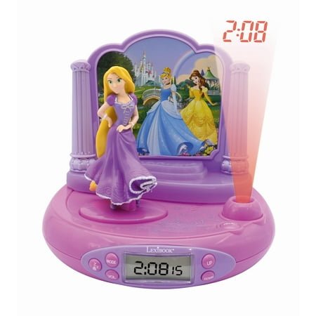Lexibook Disney Princess Rapunzel Projector Clock with magical sounds - RP515DP
