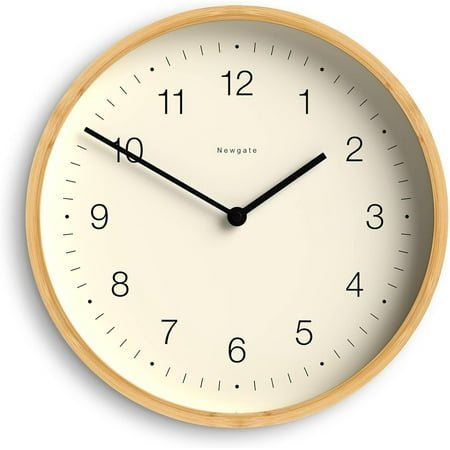 Living Room or Office | ® Bali Wall Clock | Scandi Inspired Bamboo Clock | 12 inch | Modern Minimalist Design for Kitchen