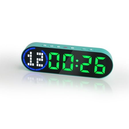 LUCORB Portable Gym Timer, Workout Interval Timer Clock for Fitness Hiit Battery Powered