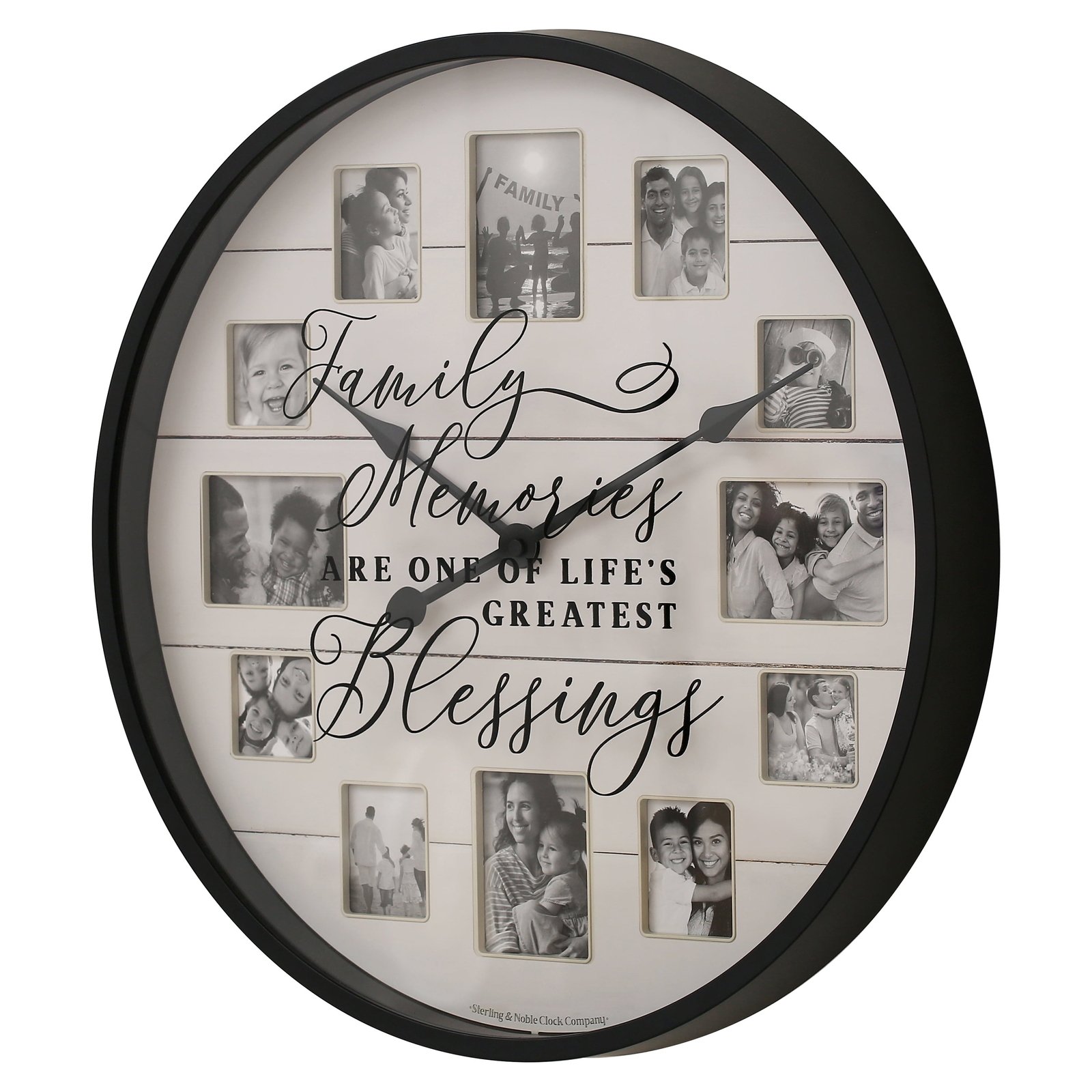 Mainstays Sentiment Frame Wall Clock, Farmhouse Inspired photo