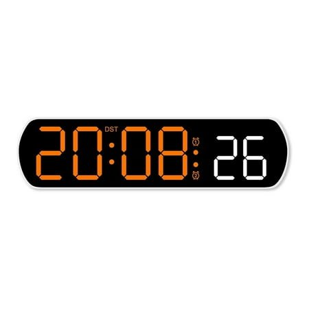 Multicuntion Digital Alarm Clock with LED Display Jump Second Date Temperature Countdown Desk Clock for Bedroom