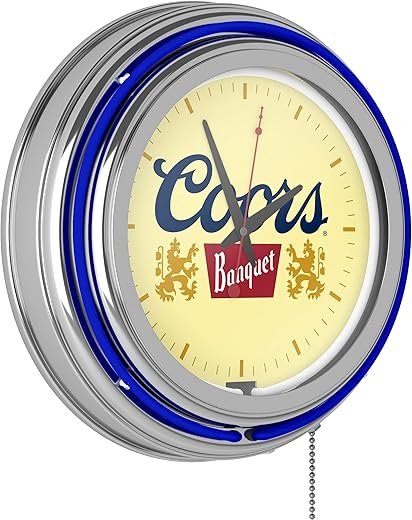 Best Coors Banquet Neon Wall Clocks