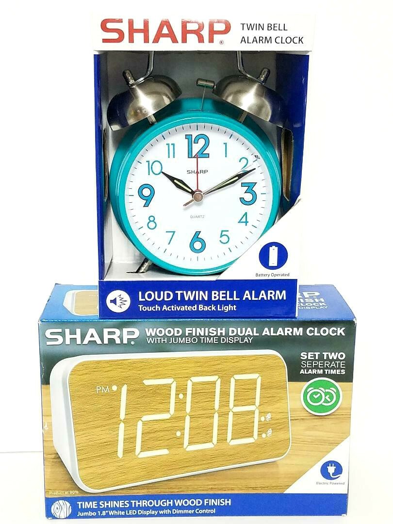 *NEW* SHARP Alarm Clocks MULTIPLE Styles & Options To Choose From SHIPS FAST B3