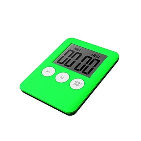 Newxiaaa Learning Clock For Kids, Outlet Powered Compact Clock Round Silent Quality Clock Vibrating Alarm Clock, for Desk, Shelf (Green)