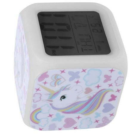 Niceauty electric alarm clocks for bedrooms digital design square led clock for home use 1Set