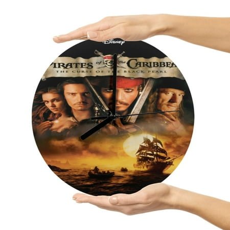 Pirates of the Caribbean: Curse of the Black Pearl MDF Wall Clock（11.6）
