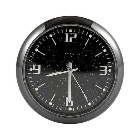 Racsoh 4inch Dashboard Fluorescent Clock,Classic Retro Alarm Clock,Vintage Retro Analog Alarm Clock,Mini Car Sticked To Watch Car Truck Dashboard And Vent Mini Car Clock