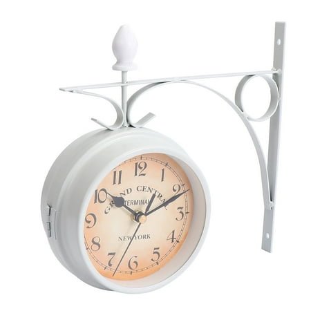 Raindrops Luxurious Iron Wall Clock White Workmanship for Home Decoration