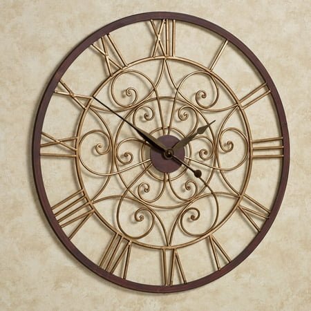 Ralston Wall Clock Antique Gold Antique Gold