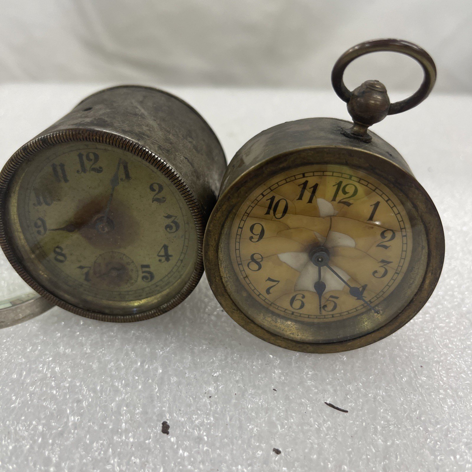 RARE Vintage New Haven & German Wind Up Alarm Clocks for Parts/Restore