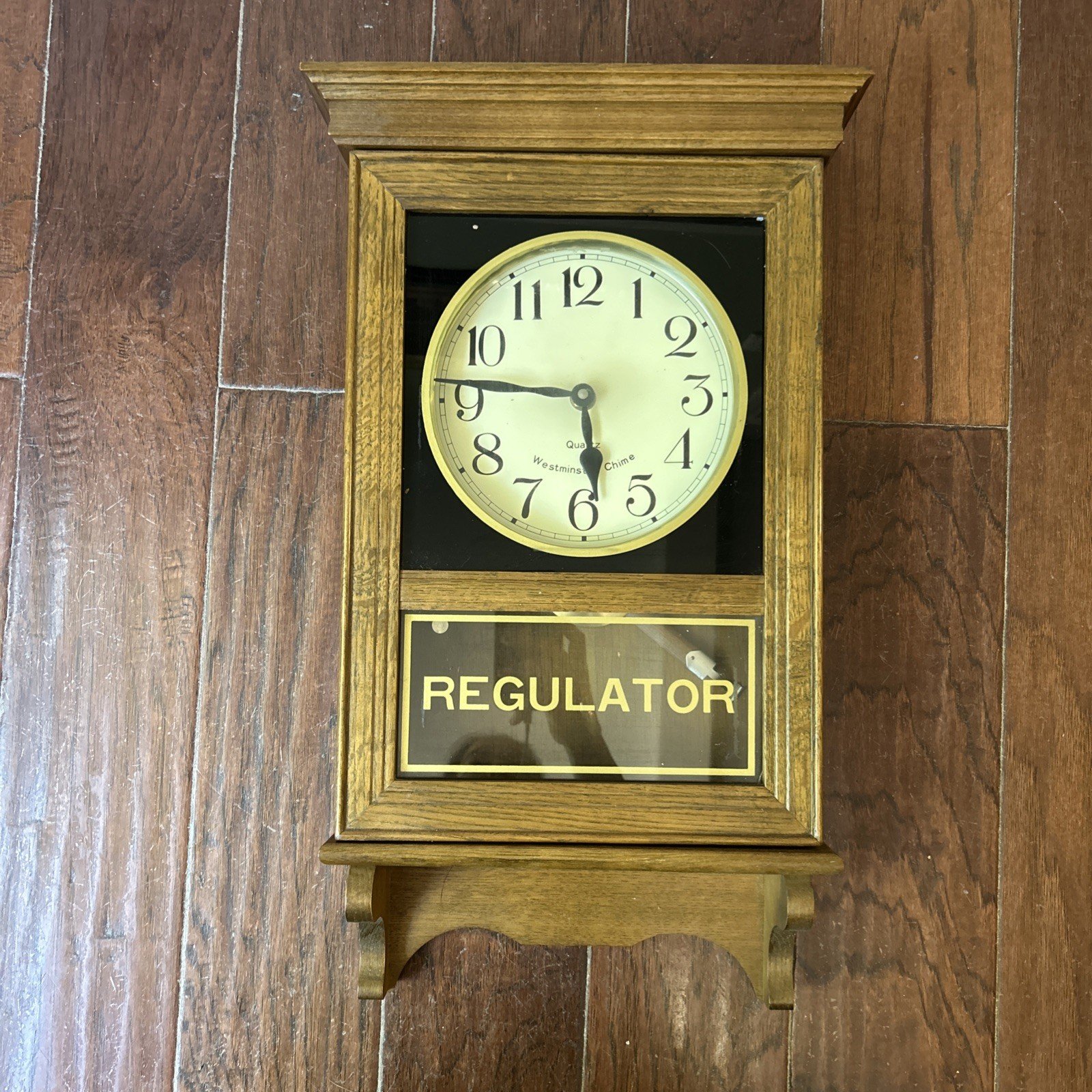 regulator wall clock wind up