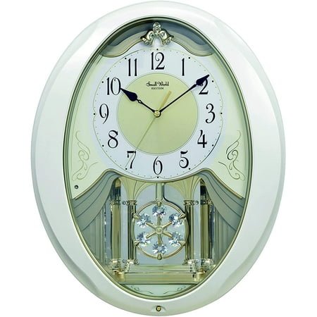 Rhythm Clocks Snowflake Pearl Musical Motion Clock