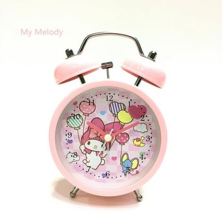 Sanrio Hello Kitty Desk Clock Kuromi My Melody Alarm Clock Student Table Clock