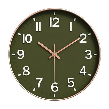 Silent Modern Clock for Wall, 3D Numbers Wall Clock for Kitchen Bedroom Living Room Office Classroom Deco