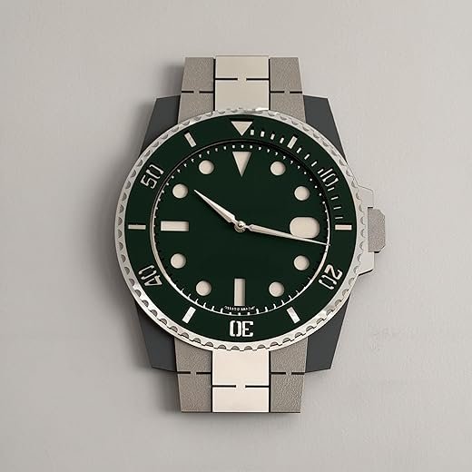 Silent Wooden Wall Clock – Modern Minimalist Design, Non-Ticking Decorative Large Analog Wall Clock for Living Room & Gift