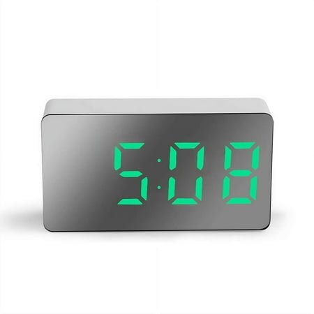 Small Digital Alarm Clock for Bedroom, Large Big Numbers Display, Electric Bedside Desk Clock with USB Charging Port, Adjustable Alarm Volume, 12/24Hr, Snooze