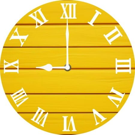 Soliyoahee Vintage Roman Numeral Wall Clock 10inch Green Wood Round Clock Farmhouse Decor Silent Non-Tick Battery Powered for Bathroom Living Room Office Kitchen