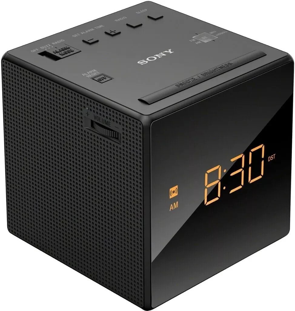 Sony ICF-C1 Desktop Alarm Clock AM FM Radio Black Sony ICFC1 FREE SHIPPING!