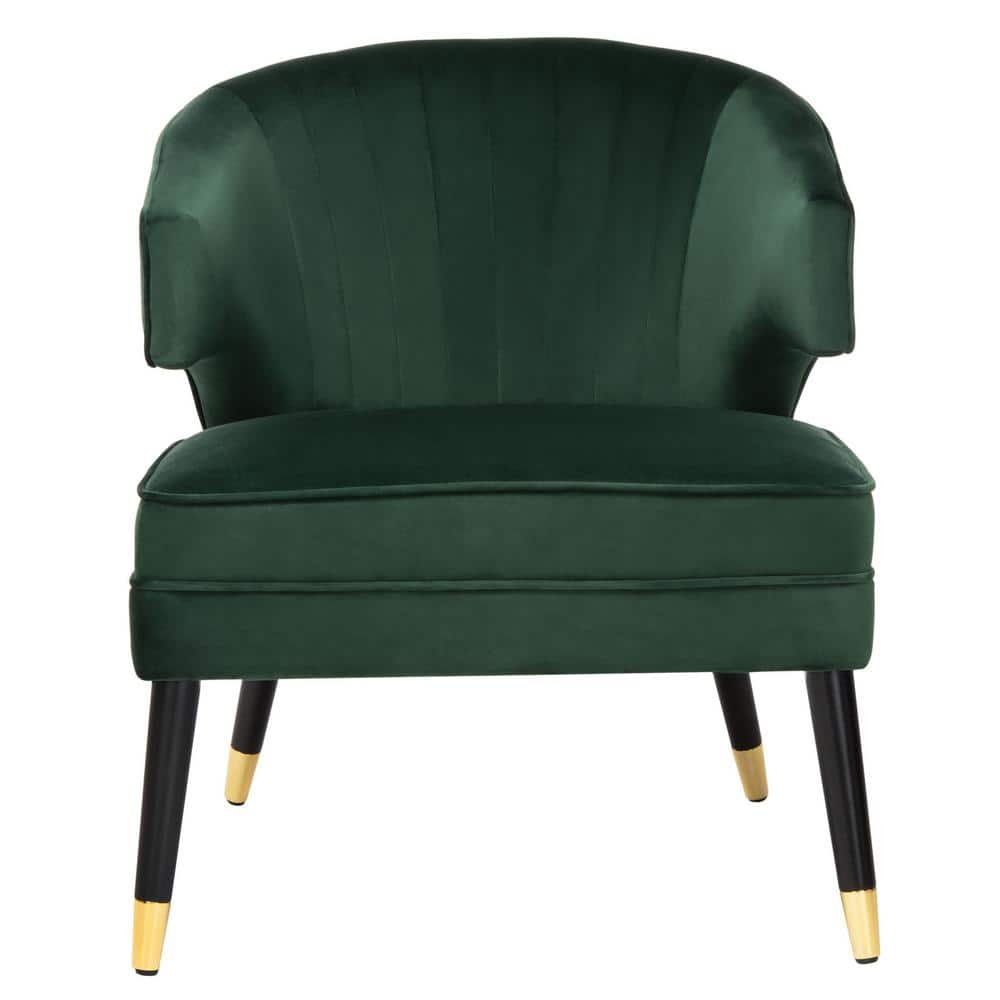 Stazia Green/Black Upholstered Side Chair