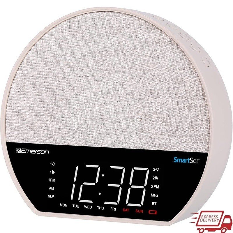 Sunrise Alarm Clock Bluetooth Nature Sounds Dual Alarm Adjustable Brightness New