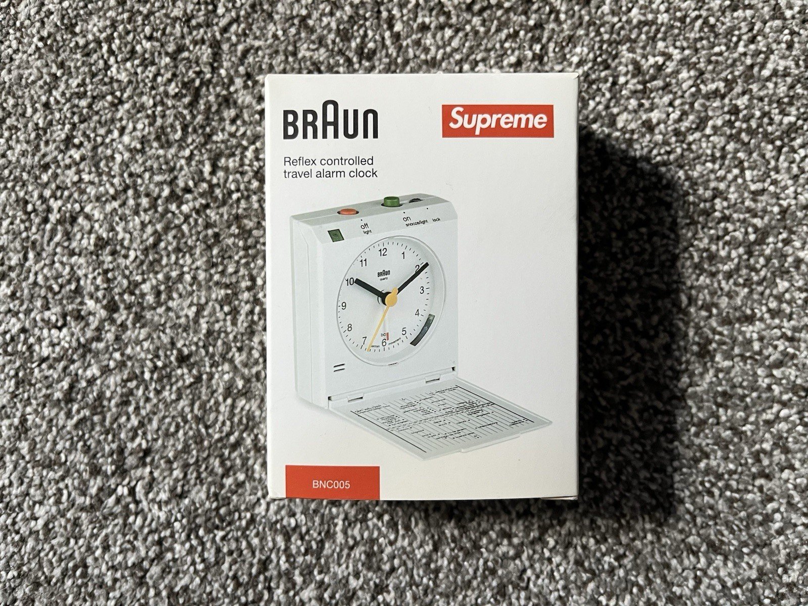 Supreme x Braun SS15 'Travel Sized' Alarm Clock (2015)