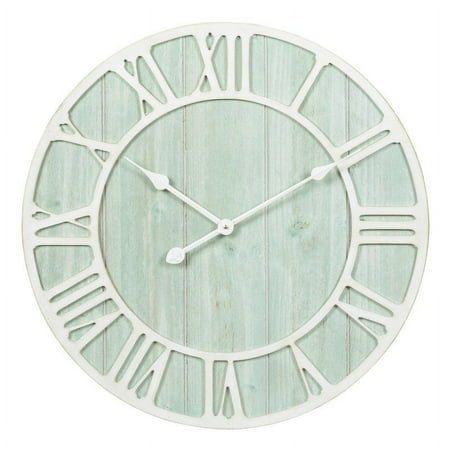 The Gray Barn Cocklebur Green-Blue Quartz Coastal Wall Clock