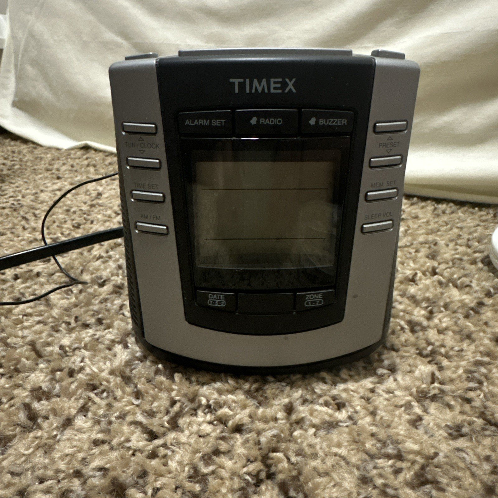 Timex Nature Sounds T301B Digital Tuning Clock AM FM Radio Tested