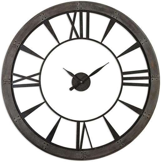 Uttermost 06084 Ronan Wall Clock, Large, Gray