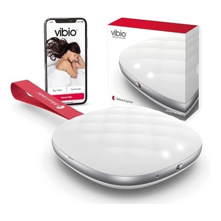 Vibio Bluetooth Bed Shaker – Silent Vibrating Travel Alarm Clocks for Heavy – Portable Rechargeable Clock with Multiple Alarms, Call and Message Alerts Easy to Pack for Trips
