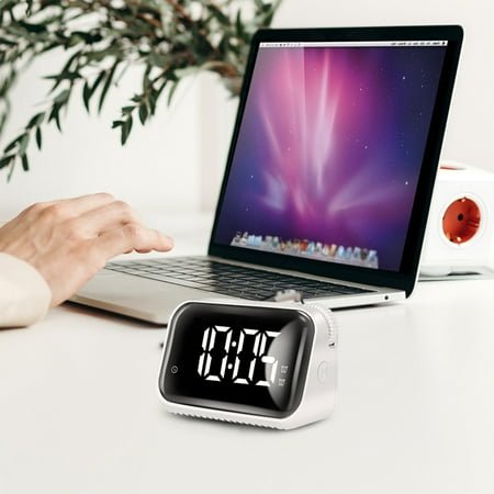 Viflosae LED Large Screen Intelligent Digital Alarm Clock With Nightlight, Alarm Clock, 5-Segment Brightness Adjustment Gear To Adjust The Volume,Built-In Battery Electronics Items