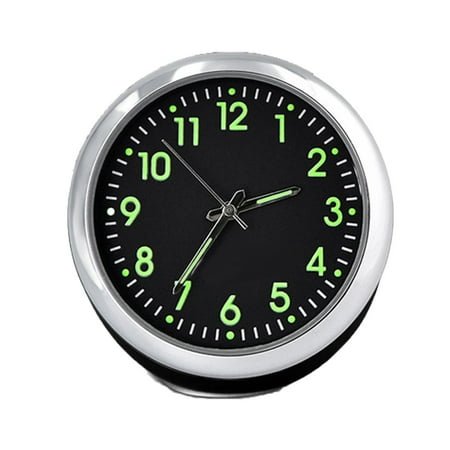 Vikakiooze Home Decor Mini Car Fluorescent Wall Clock Light Quartz Clock Universal Pocket Watch