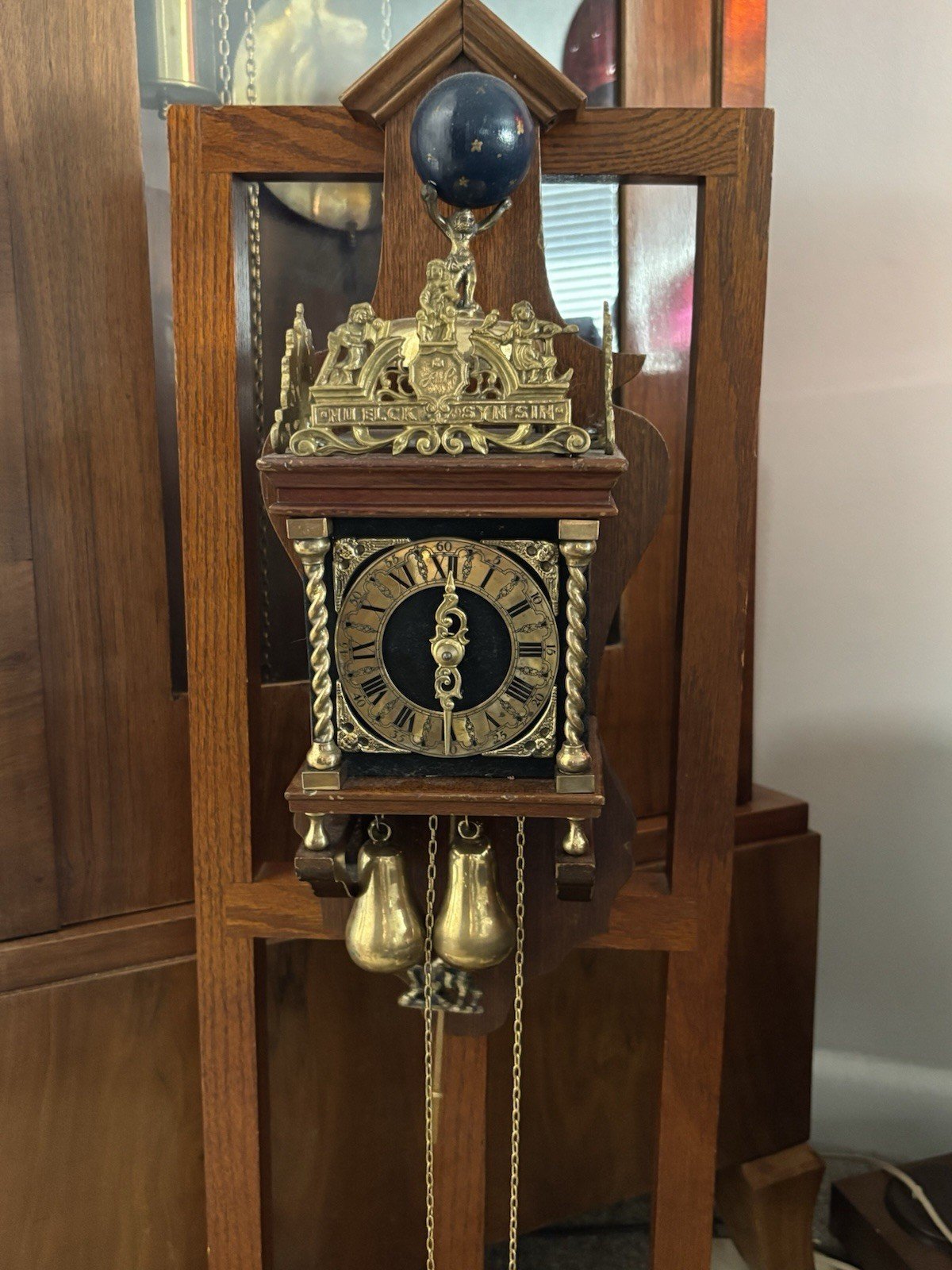 Vintage Dutch Zaanse Rare 1 Day Clock Working (Read)