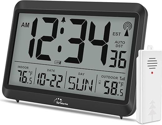 Best Chass True Time Temp Wireless Weather Wall Clocks