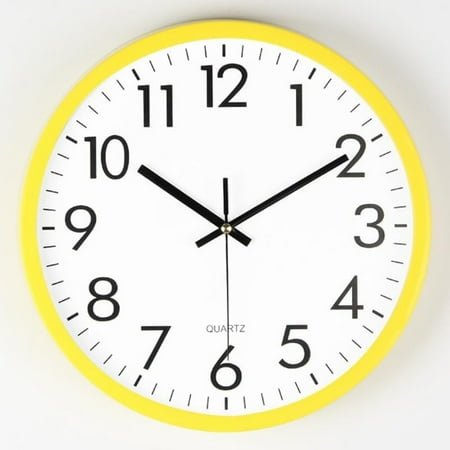 Wall clock 10 inch silent non ticking modern clock battery powered classic minimalist analog decoration suitable for kitchen, living room, office, bedroom, bathroom