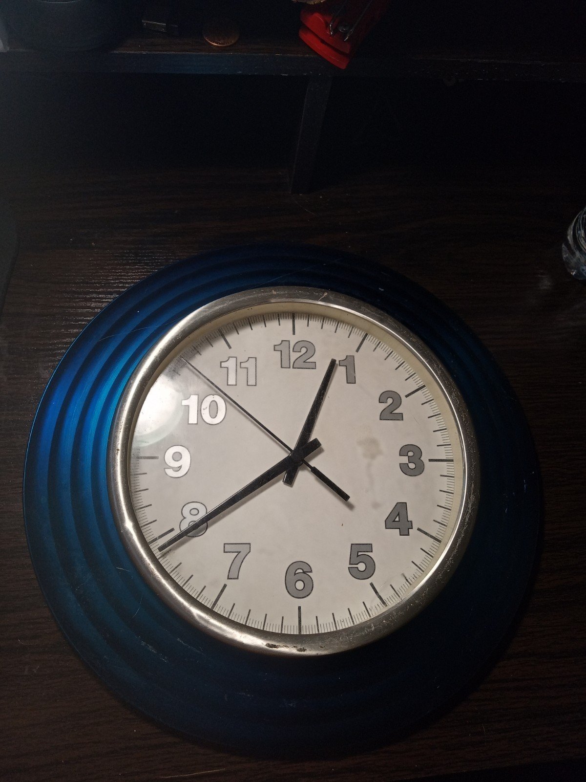 Wall Clock Blue