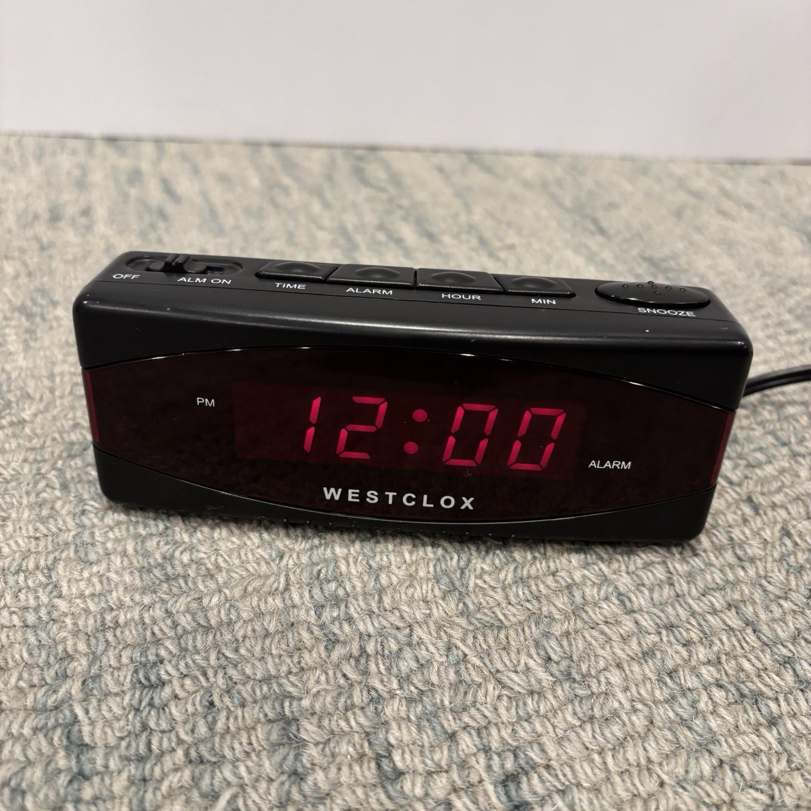 Westclox Digital Alarm Clock Model 49828 Plug Battery Tested Works