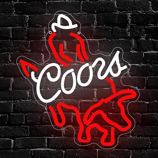 Western Cowboy Beer Neon Sign, Crs LIGHT LED Neon Lights for Wall Decor Signs for Man Cave Home Bar Beer Club Pub Bistro USB Powered(13.8*11.8)