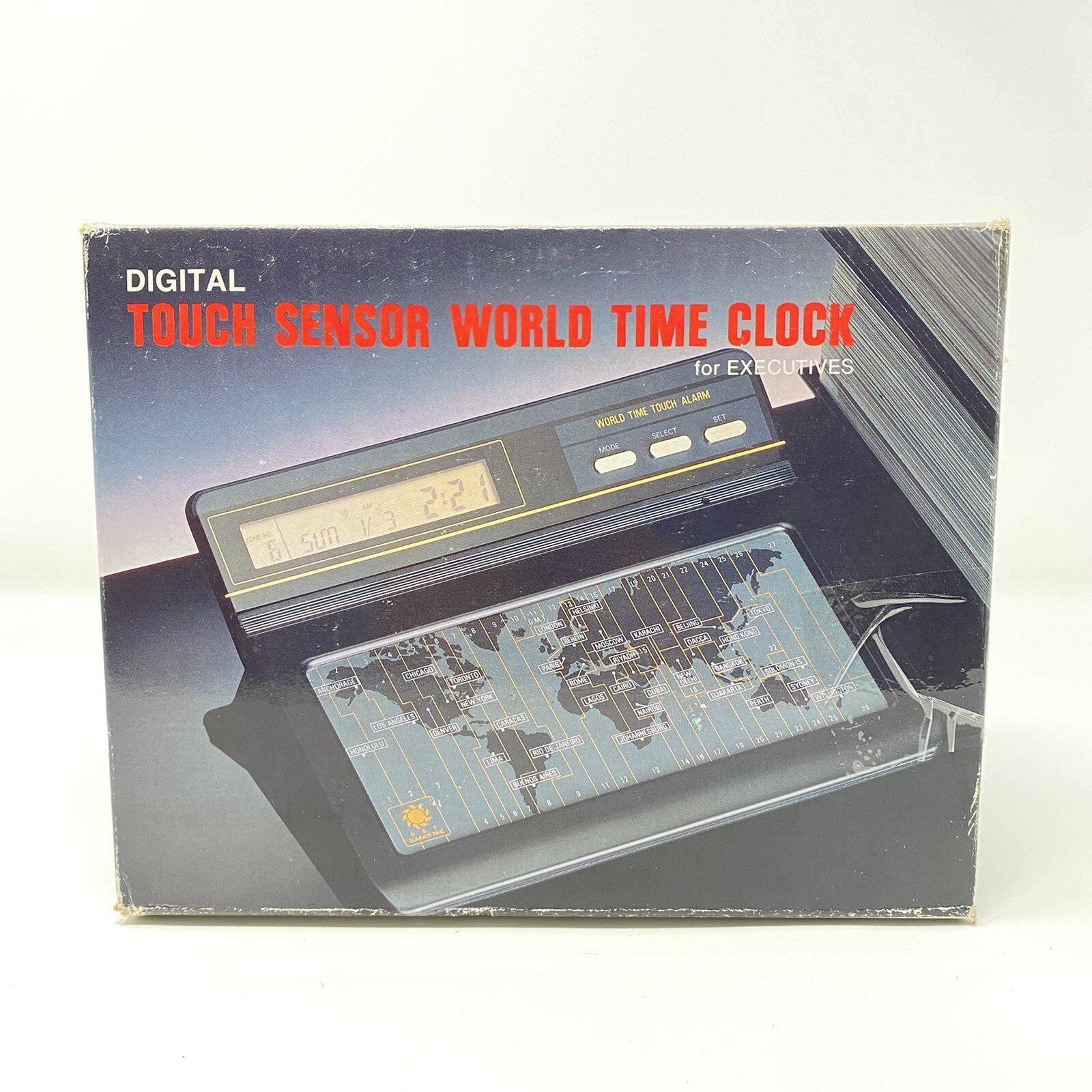 World Time Touch Sensor World Time Clock Vintage