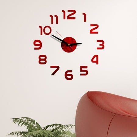 ZiSUGP 16” Large Digital Wall Clock with Remote Control - Adjustable Dimmer, 7 Color Night Lights, Big LED Clock with Indoor Temperature, Date, Auto DST, 12/24Hour, Wall Mount/Foldable Stand