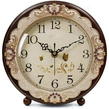 13.5 inch Vintage Italian Cooking Chef Clock Non-Ticking Clock Kitchen Wood