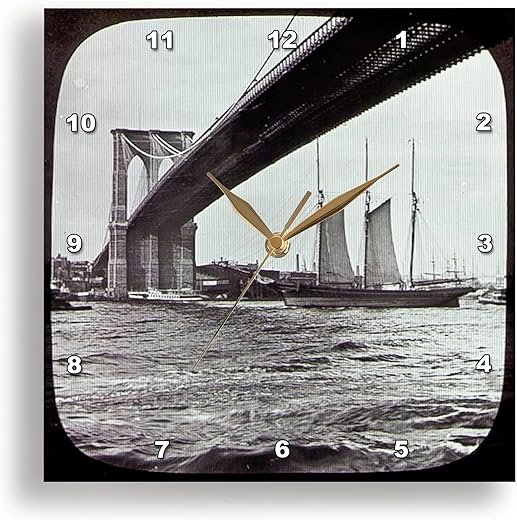 Best River City Square Glass Wall Clocks