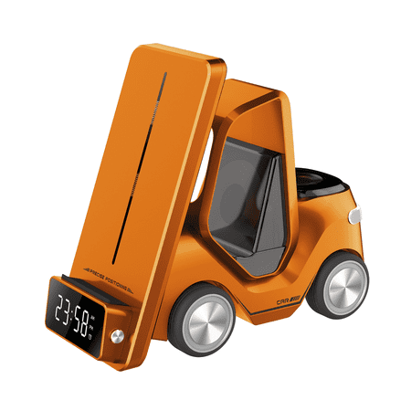 4 in 1 Wireless Charging Station Alarm Clock, Charging Dock for Apple Devices, Charger Stand for iPhone 16 15 14 13 12 11 Pro Max for Apple Watch & AirPods