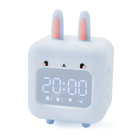 ACDANC Alarm Clock,Night Light Function Digital Clock,Helps Sleep Bedside Clock,Light Blue