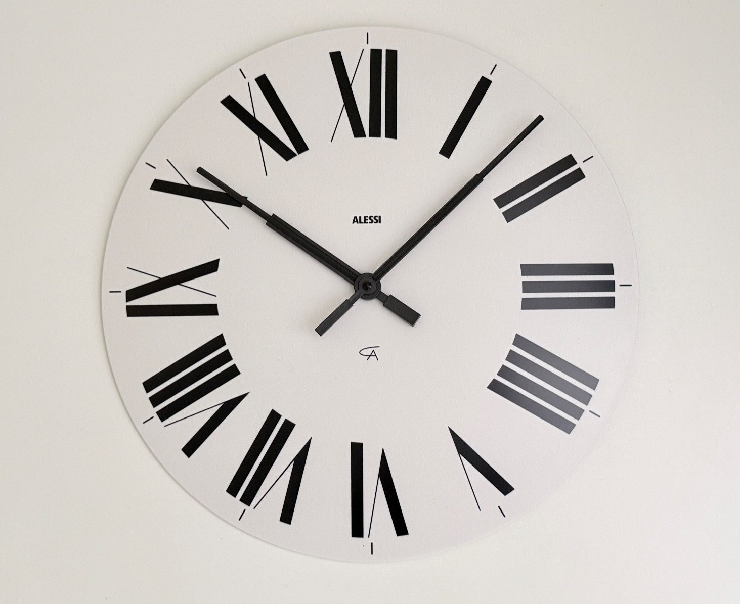 Alessi Firenze Wall Clock White by Castiglioni