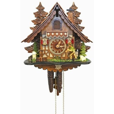 Alexander Taron 40912 - Engstler Weight-driven Cuckoo Clock - Full Size - 11H x 12W x 6.75D