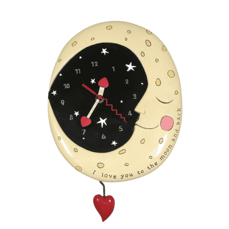 Allen Designs Moon and Back Wall Clock