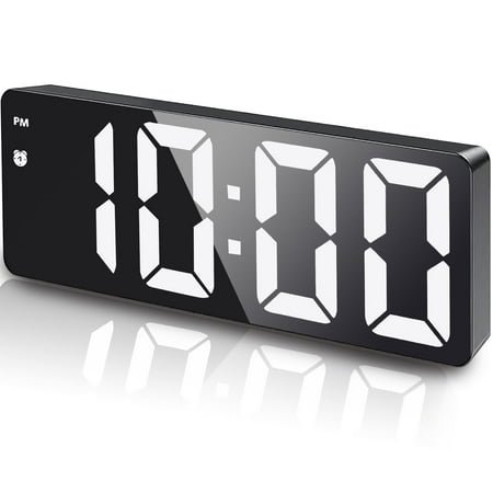 ARCTICICE LED Digital Clock with 5 Setting Modes, USB & Battery Powered Sunrise Alarm Clock for Bedroom Home Decor, White Light